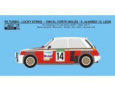 Decal – Renault 5 Turbo „LUCKIES“ - Rallye El Corte Inglés 1984